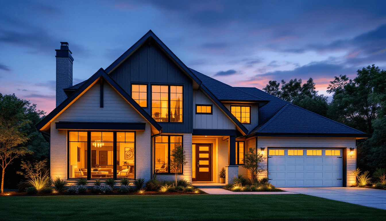 A connected home at twilight — the Shipshape vision